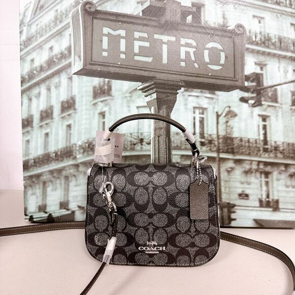 Coach Handbags - Coach CX576 Lysa Top Handle Bag In Signature Canvas